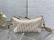 Dior Medium DiorTravel Nomad Pouch Gold-Tone Dior Oblique Jacquard-22cm - 1