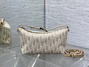 Dior Medium DiorTravel Nomad Pouch Gold-Tone Dior Oblique Jacquard-22cm - 2