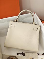 Hermes Kelly 25 White - 3