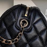 Chanel Boston Chain Bag Caviar Black-11.5*18.5*11cm - 2