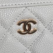 Chanel Boston Chain Bag Caviar White-11.5*18.5*11cm - 5