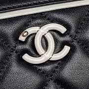 Chanel Boston Chain Bag Lambskin Black-11.5*18.5*11cm - 5