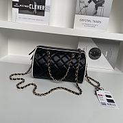Chanel Boston Chain Bag Lambskin Black-11.5*18.5*11cm - 2