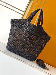 YSL Saint Lauren Icare Maxi Raffia Bag - 2