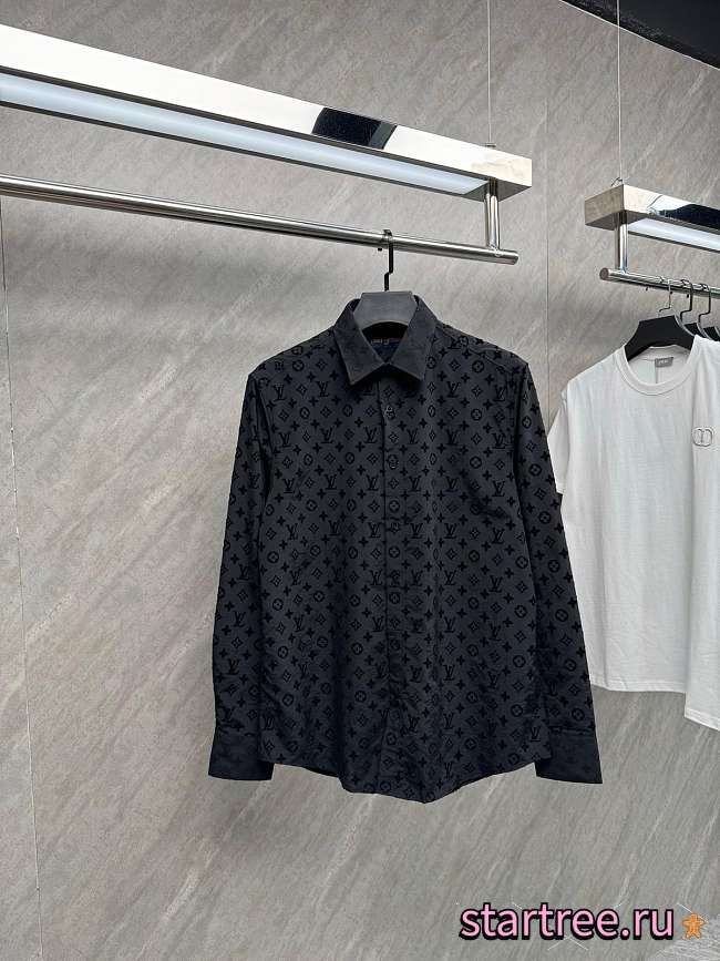 lOUIS VUITTON Reverse Monogram Fil Coupé Shirt - 1