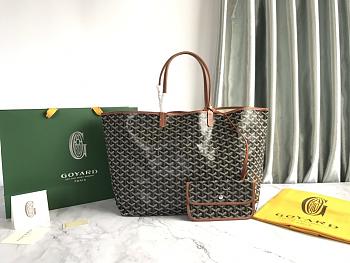 Goyard Saint Louis GM Bag Black and Tan-40*20*34 cm