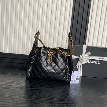Chanel 25C hobo Bag Black-30×26×14cm