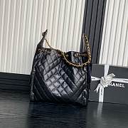 Chanel 25C Hobo Bag Black- 40×30×15cm - 2