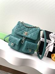 Chanel Duma Backpack Caviar Green-21*20*12CM - 1