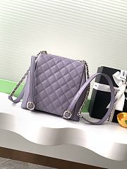 Chanel Duma Backpack Caviar Purple-21*20*12CM - 2