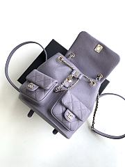 Chanel Duma Backpack Caviar Purple-21*20*12CM - 3