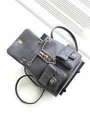 Chanel Duma Backpack Caviar Grey-21*20*12CM - 4