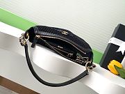 Chanel 2025 Pouch Mesh, Shiny Lambskin & Gold-Tone Metal Black - 3