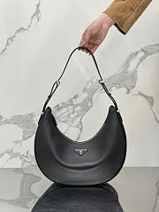 Prada Arqué large leather shoulder bag Black - 1