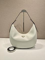 Prada Arqué large leather shoulder bag White - 1