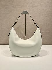 Prada Arqué large leather shoulder bag White - 3
