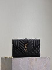 YSL  Envelope bag In Black Calfskin - 1
