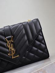YSL  Envelope bag In Black Calfskin - 2