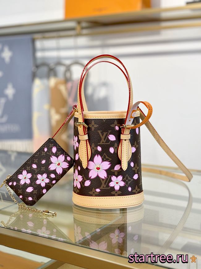 LV x TM Nano Bucket Monogram M13417-17*13*9CM - 1