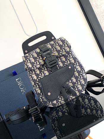Dior Gallop Sling Bag Beige and Black -19x27.5x11.5cm