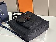 Dior Saddle Tote Bag Black Oblique Jacquard -32x36x13.5cm - 5