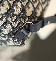 Dior Kids' Backpack Beige and Blue Dior Oblique Jacquard-18*19.5*10.5cm - 2