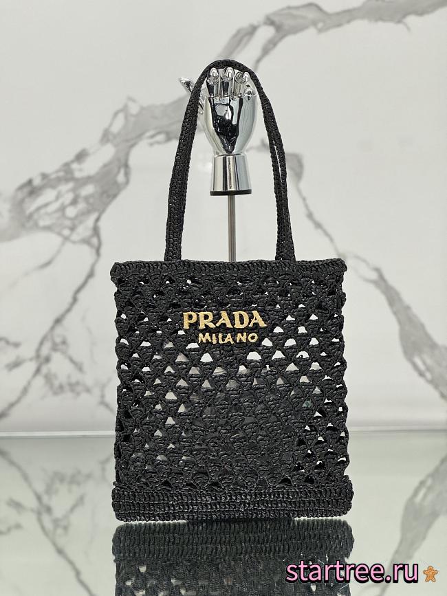 Prada Woven Crochet Tote Bag-30*31cm - 1