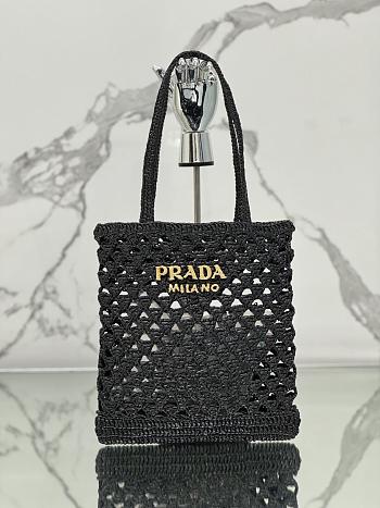 Prada Woven Crochet Tote Bag-30*31cm