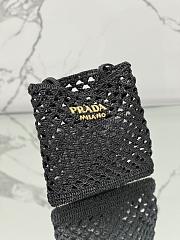 Prada Woven Crochet Tote Bag-30*31cm - 4