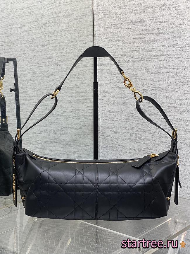 Dior Medium D-Journey Bag in Shiny Goatskin Black-33 x 16 x 15 cm - 1