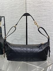 Dior Medium D-Journey Bag in Shiny Goatskin Black-33 x 16 x 15 cm - 1