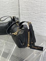 Dior Medium D-Journey Bag in Shiny Goatskin Black-33 x 16 x 15 cm - 5