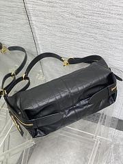 Dior Medium D-Journey Bag in Shiny Goatskin Black-33 x 16 x 15 cm - 3