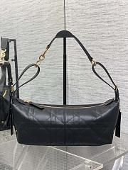 Dior Medium D-Journey Bag in Shiny Goatskin Black-33 x 16 x 15 cm - 2