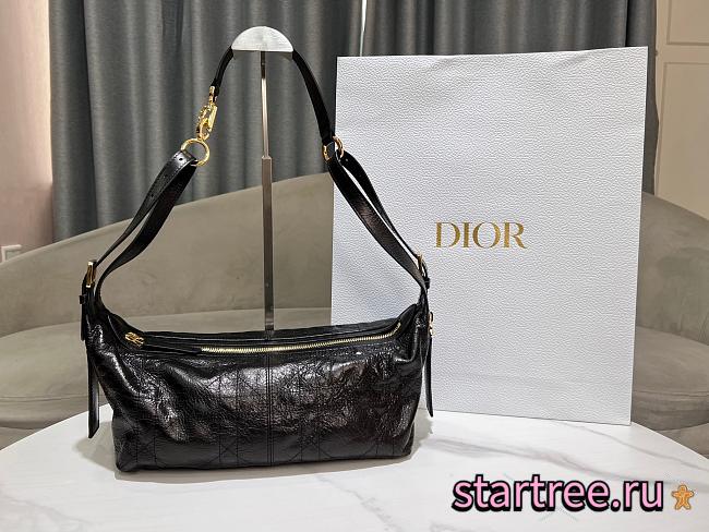 Dior Medium D-Journey Bag in Crinkled Calfskin-33 x 16 x 15 cm - 1