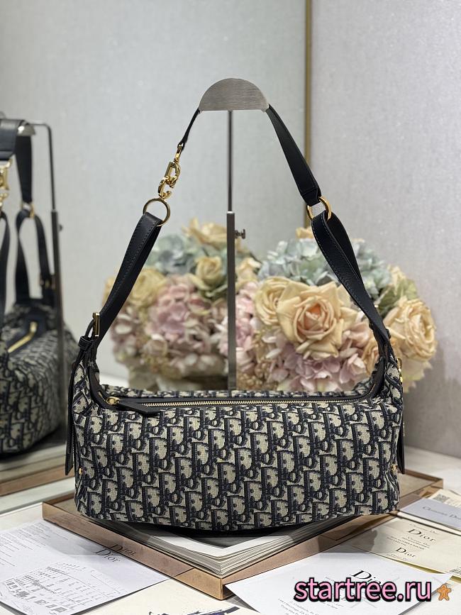 Dior Medium D-Journey Bag Blue-33 x 16 x 15 cm - 1