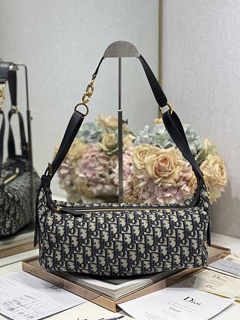 Dior Medium D-Journey Bag Blue-33 x 16 x 15 cm