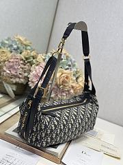 Dior Medium D-Journey Bag Blue-33 x 16 x 15 cm - 5