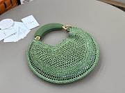 Chloé Summer Banana hobo bag in raffia Green-36*21.5cm - 3