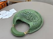 Chloé Summer Banana hobo bag in raffia Green-36*21.5cm - 4