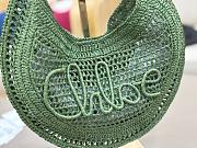 Chloé Summer Banana hobo bag in raffia Green-36*21.5cm - 5