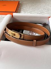 Hermes Kelly Belt Brown Gold - 3