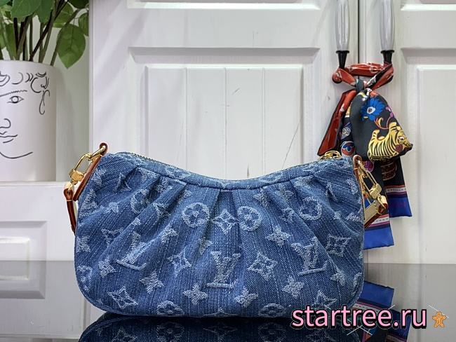 Louis Vuitton Pochette Valley Monogram Denim-15x7x21cm - 1