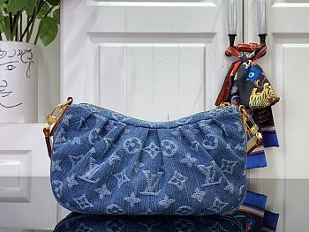 Louis Vuitton Pochette Valley Monogram Denim-15x7x21cm