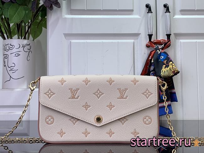 Louis Vuitton Félicie Pochette Monogram Empreinte M64064-21x12x3cm - 1