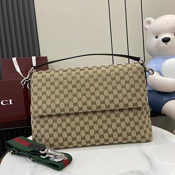 Gucci Canvas Large Crossbody Bag-36*25*12CM