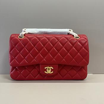 Chanel Lambskin Classic Flap Bag Red A01112 - 25cm