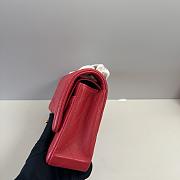 Chanel Lambskin Classic Flap Bag Red A01112 - 25cm - 6