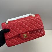 Chanel Lambskin Classic Flap Bag Red A01112 - 25cm - 5