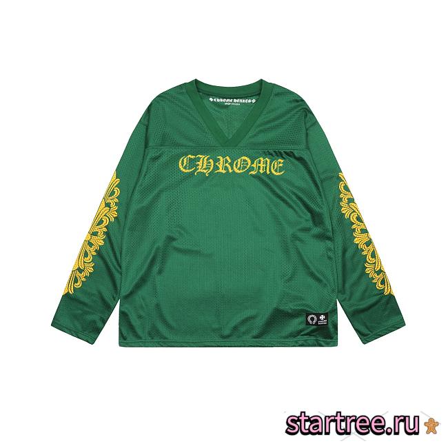 Chrome Hearts Floral Jersey Long-Sleeve Tee - 1
